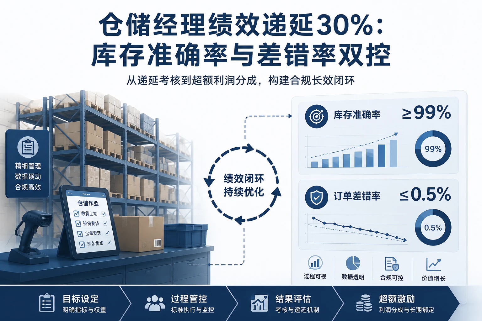仓储经理绩效递延30%：库存准确率与差错率双控（2026年版）