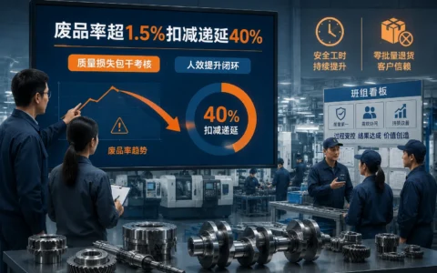 汽车零部件班组质损包干考核模板：废品率超1.5%扣减递延40%，释放节约成本20%做激励