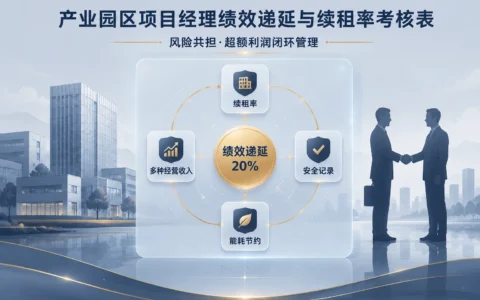 产业园区物业项目经理绩效递延考核表：续租率扣减与超额利润分享模板（2026年版）