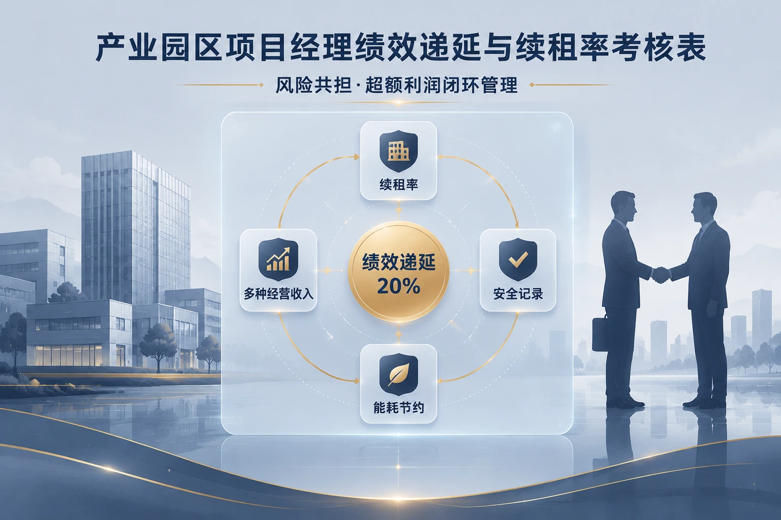 产业园区项目经理绩效递延20%与续租率扣减表（2026年版）