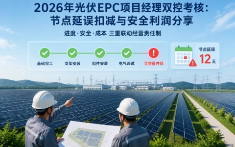 2026年光伏EPC项目经理考核方案：里程碑扣减与安全利润分享机制