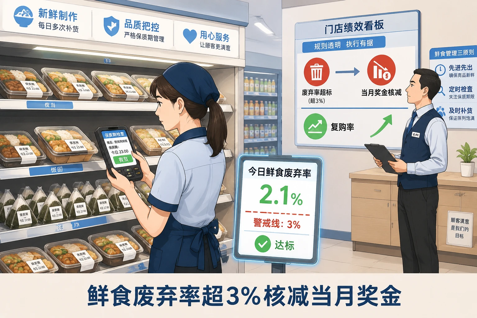 2026年连锁便利店店长包干制:毛利额废弃率双控与利润池