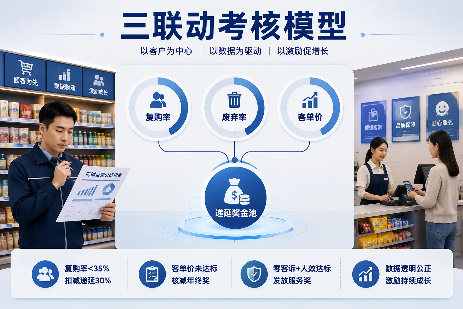 连锁便利店店长毛利额包干：复购率废弃率客单价联动（2026年版）