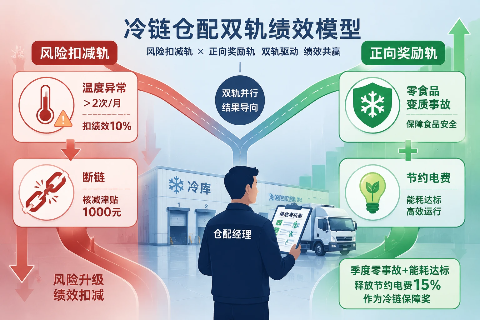 冷链仓配经理绩效联动表:温控达标与断链扣减(2026年版)