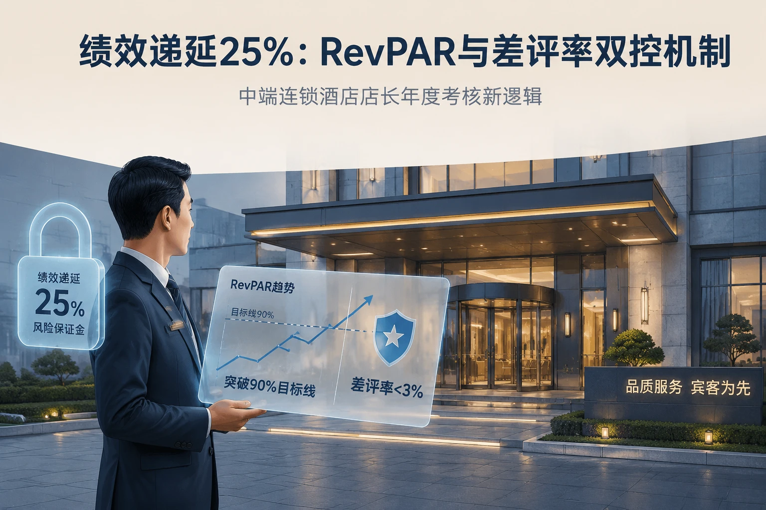 2026年门店店长绩效递延25%:RevPAR包干与OTA差评率双控机制