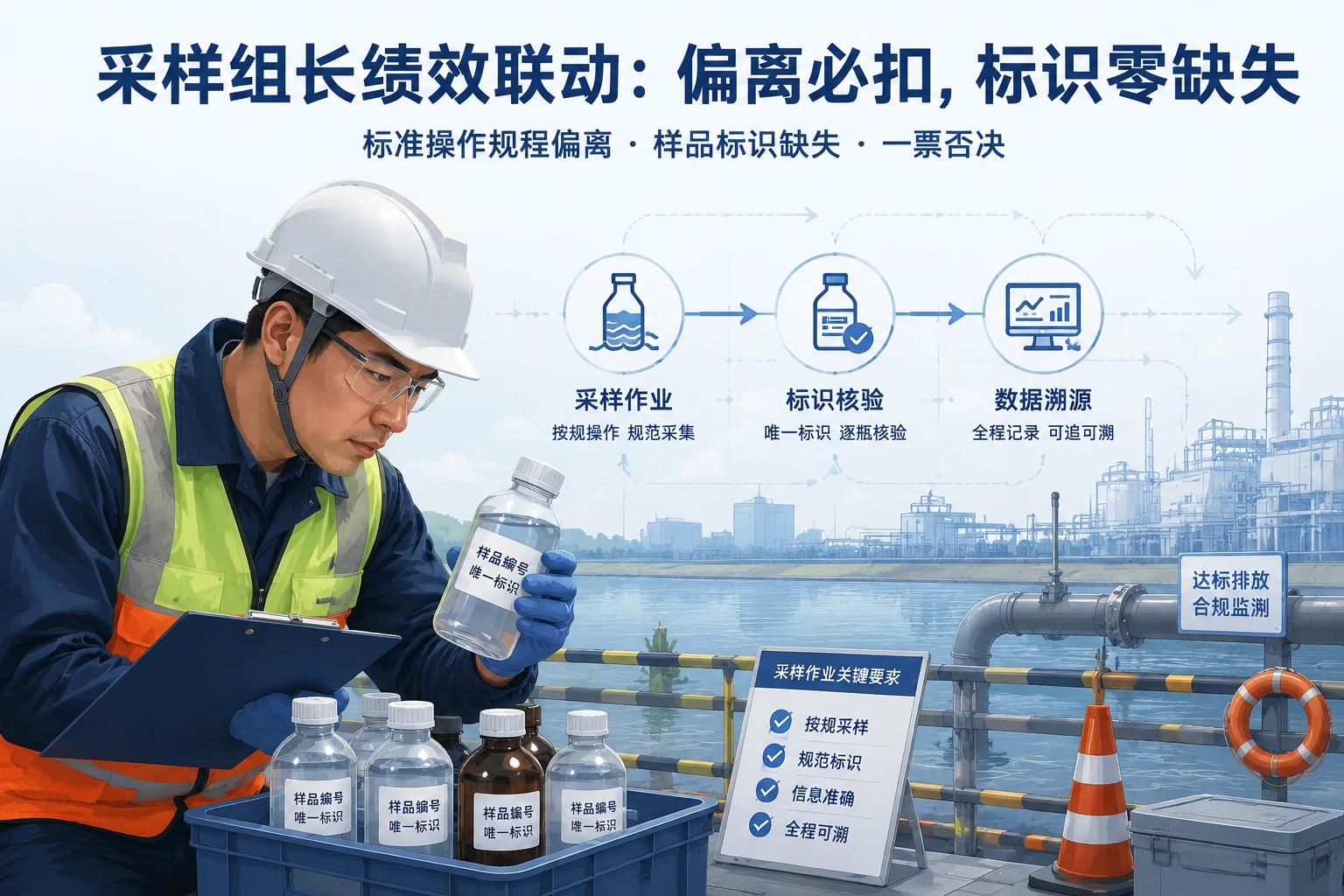 2026年环境检测采样组长月度绩效联动:规程偏离与标识缺失扣减
