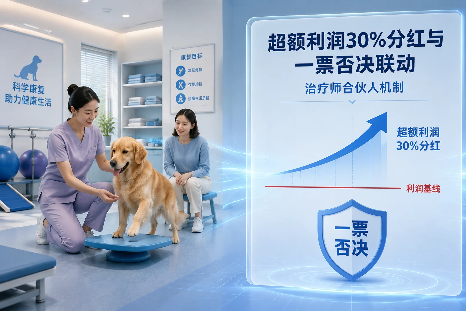 2026年连锁康复诊所治疗师超额利润分红方案:30%分红与一票否决联动