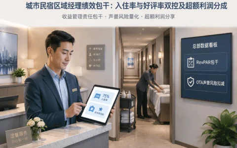 连锁酒店区域经理绩效重构：RevPAR包干、OTA声誉风险扣减与超额利润分享