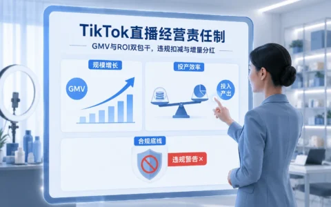 TikTok直播经营责任制：GMV与ROI双包干体系拆解及增量分红设计（2026年版）