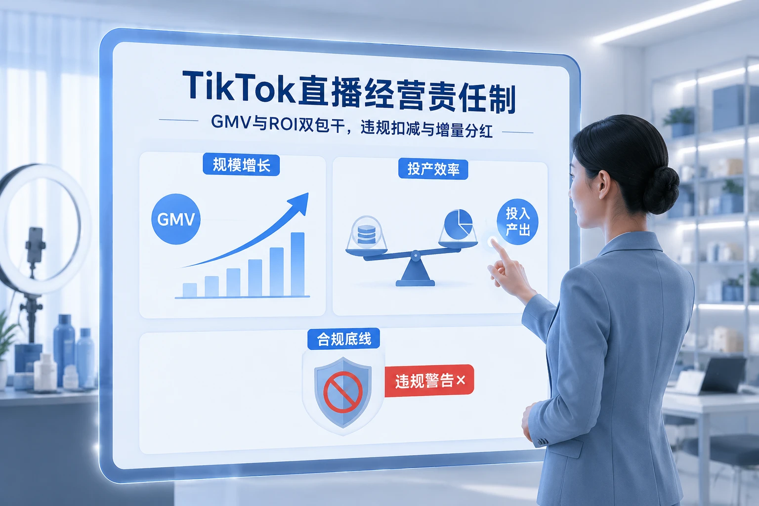 TikTok直播经营责任制:GMV与ROI双包干,违规扣减与增量分红(2026年版)