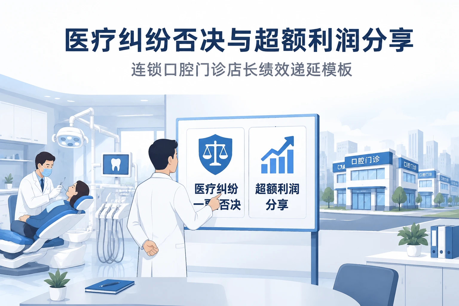 连锁口腔门诊店长绩效递延模板：医疗纠纷否决与超额利润分享（2026年版）