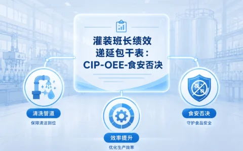 2026年灌装班长绩效递延包干表模板：CIP合规、OEE包干与食安否决联动