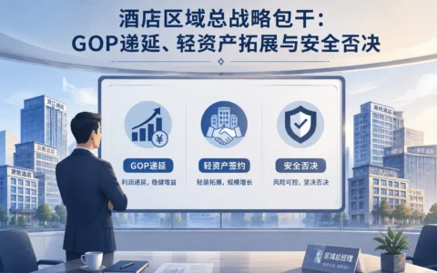 酒店区域总战略包干制：GOP递延、轻资产签约与安全否决的落地框架