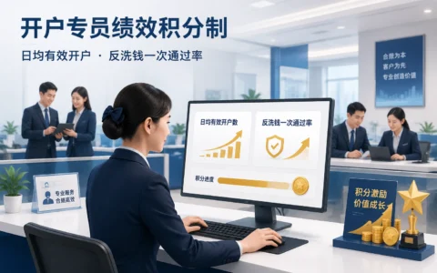 期货开户专员绩效积分制：开户量+反洗钱双积分落地与专项奖金方案