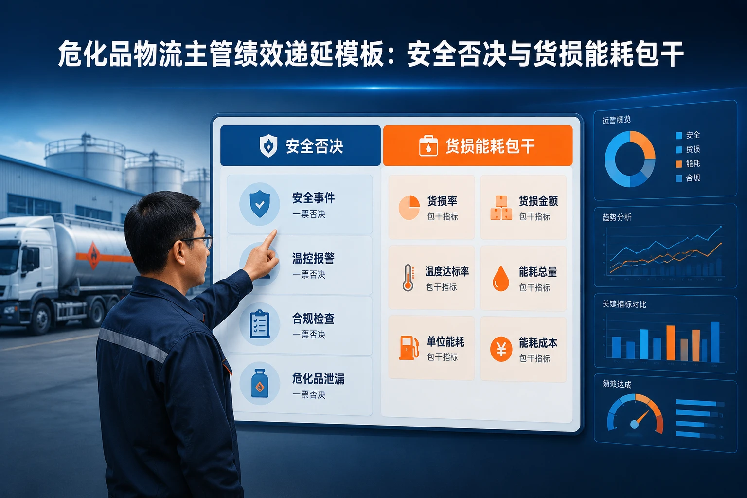 危化品物流主管绩效递延模板:安全否决与货损能耗包干(2026年版)