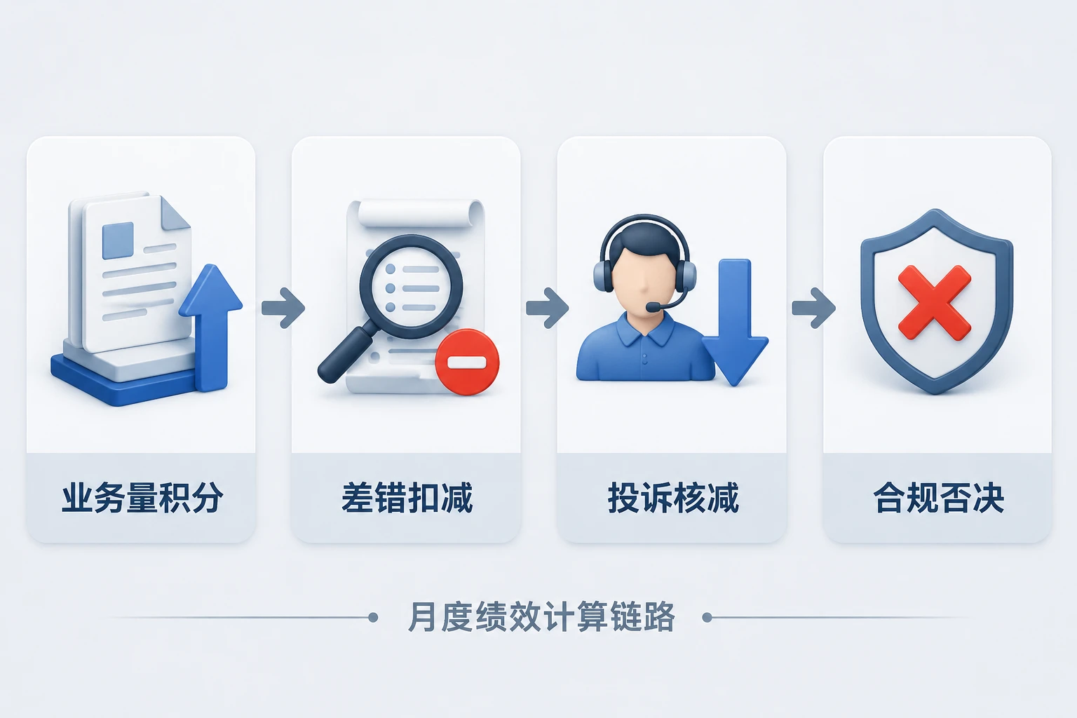 券商柜台运营积分制：差错率、投诉率与人效联动设计