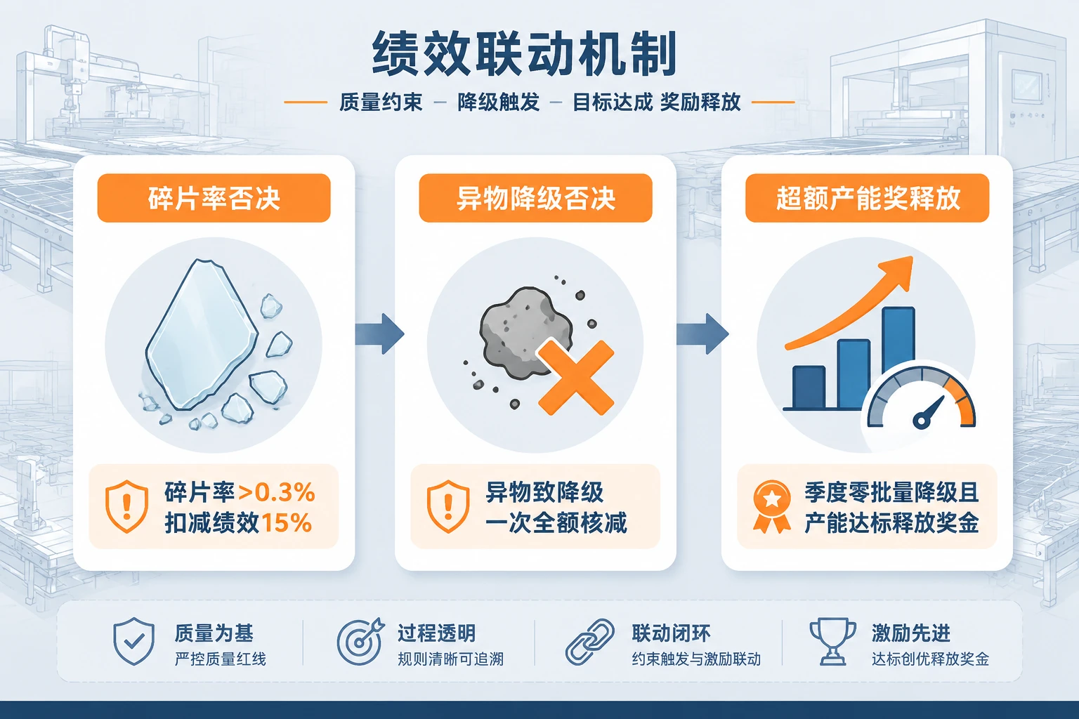 光伏组件层压班组绩效否决包干表：碎片率异物否决与超额产能奖（2026年版）