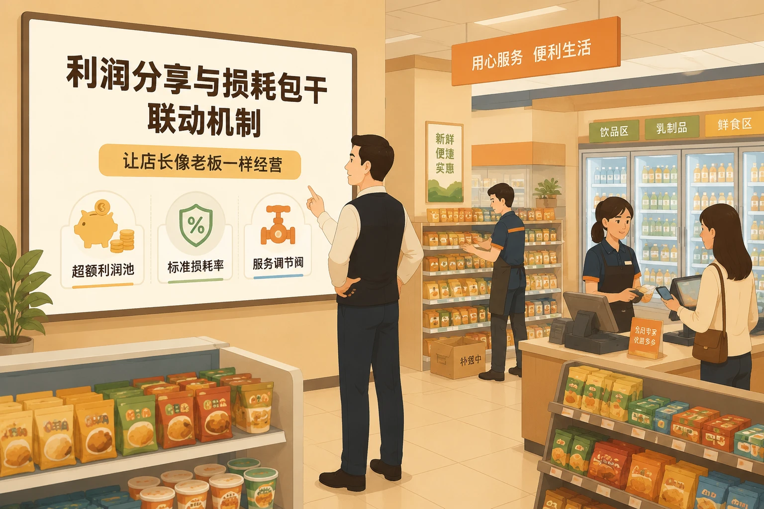 连锁便利店合伙人利润分享与损耗包干：机制设计与落地指引
