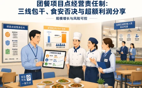 团餐经营责任制顶层设计：三线包干、食安否决与超额利润分享实操框架）