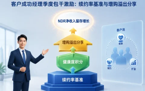 B2BSaaS客户成功经理季度包干激励：以续约率为底座，用健康度积分与增购分享驱动NDR增长（2026年版）