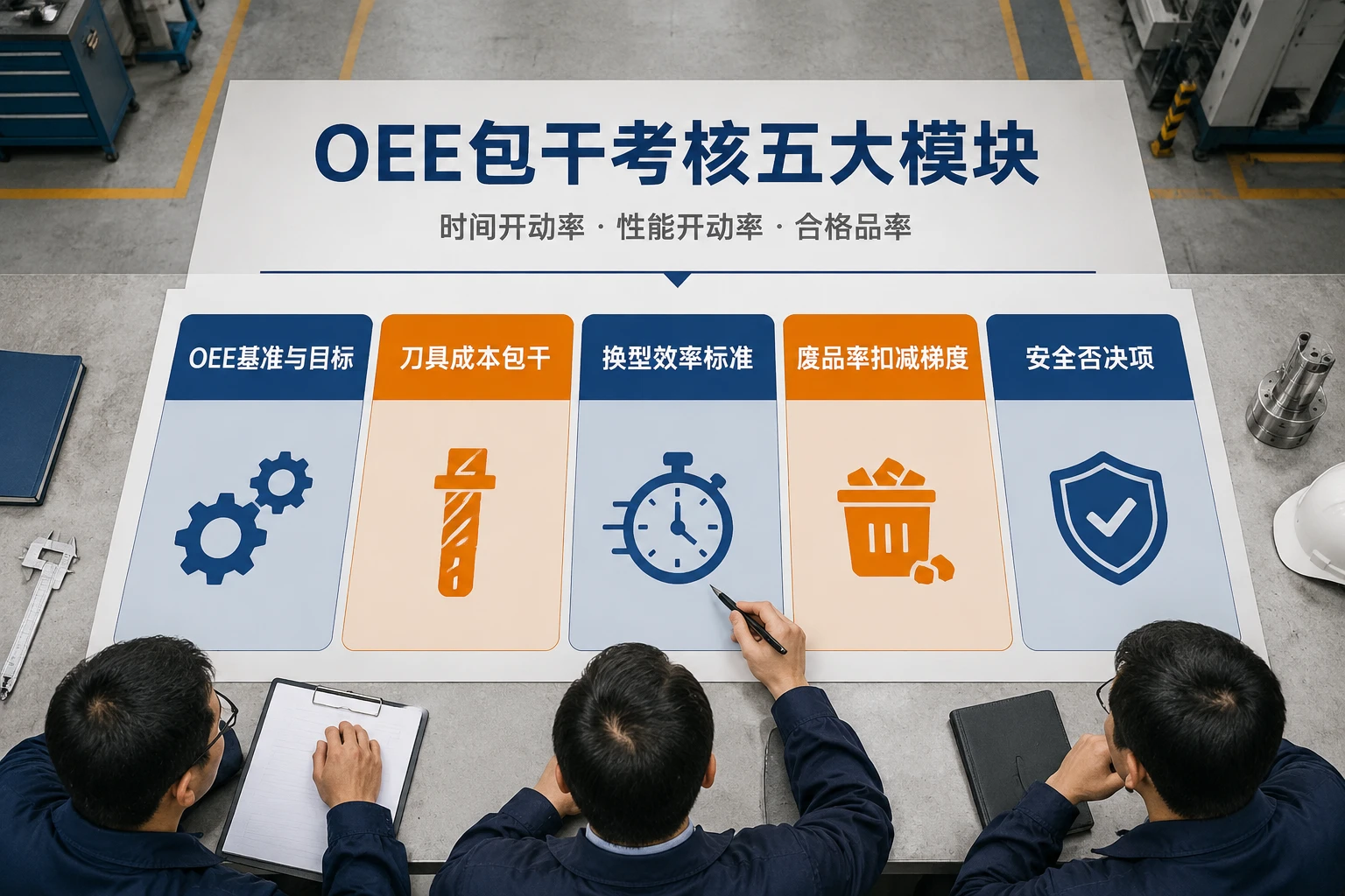 机加班长OEE包干表：刀具寿命·换型效率·废品率扣减（2026年版）
