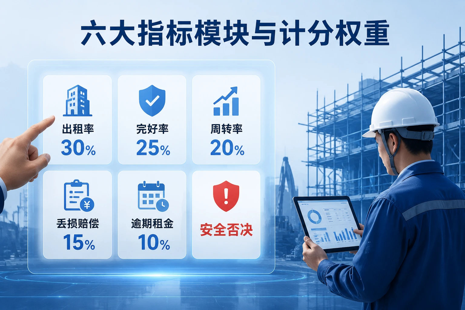 脚手架租赁区域经理月度包干表：出租率·周转率·安全否决（2026年版）