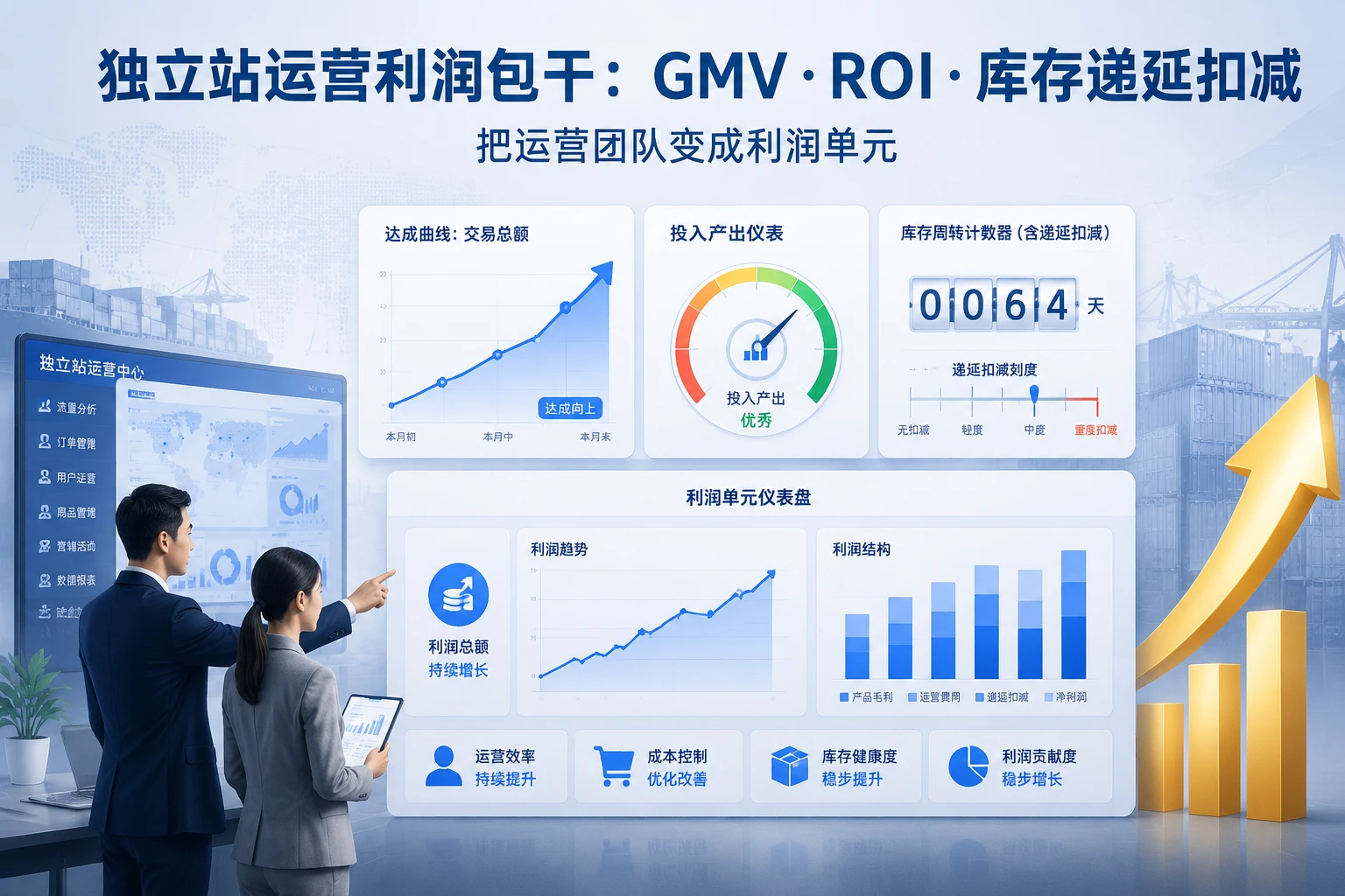 2026年跨境电商独立站运营包干案例:GMV、ROI与库存递延扣减