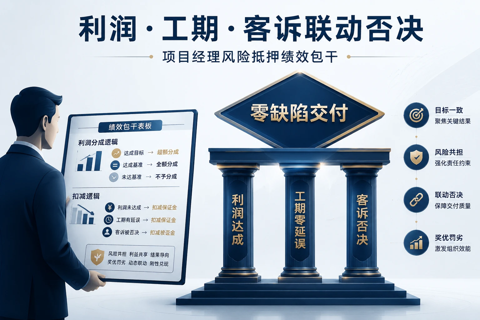 精装项目经理风险抵押包干表：利润·工期·客诉联动否决（2026年版）
