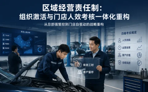 连锁汽修经营责任制升级：门店人效考核与组织激活一体化策略（2026年版）