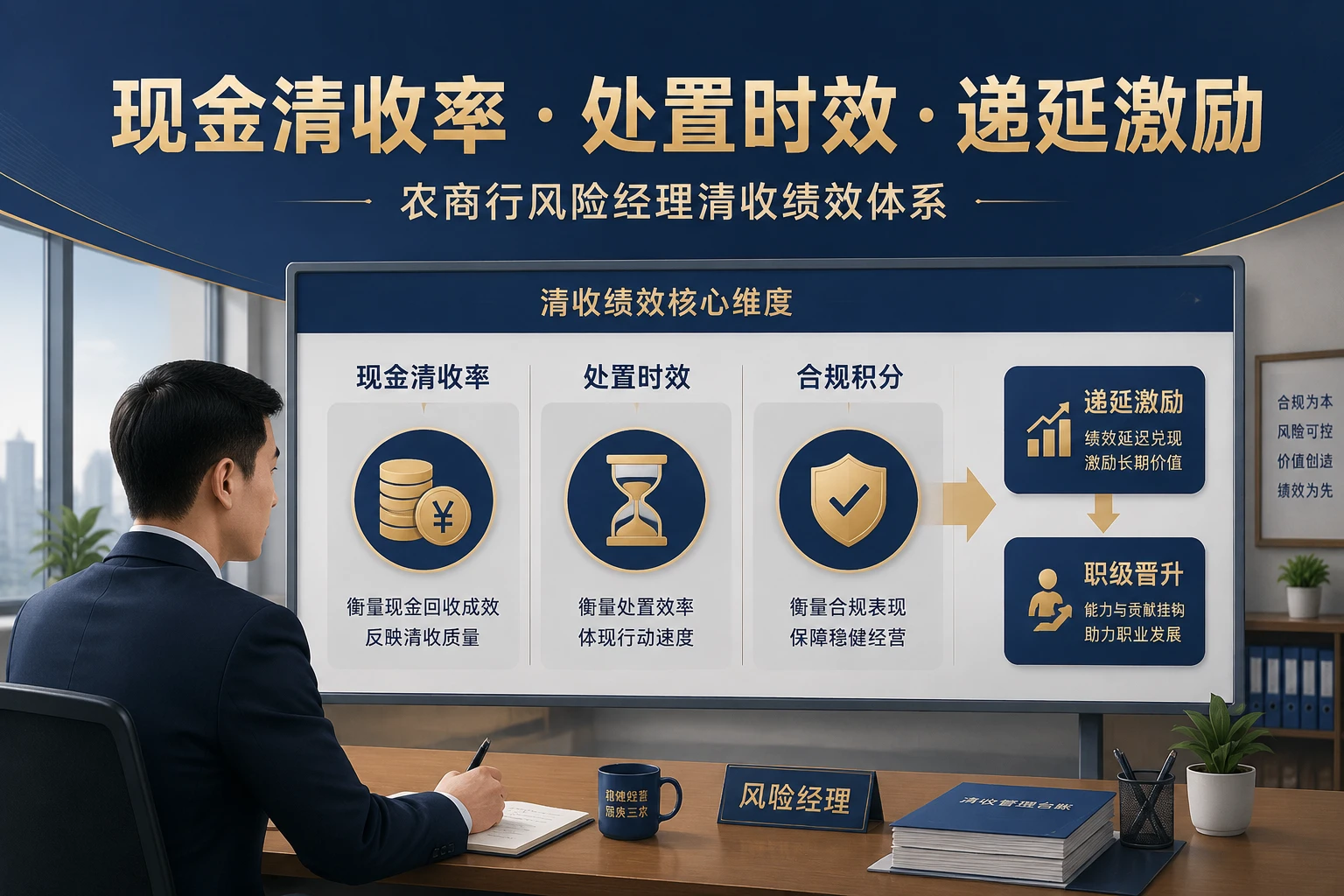农商行风险经理清收绩效：现金清收率、处置时效与递延激励（2026年版）
