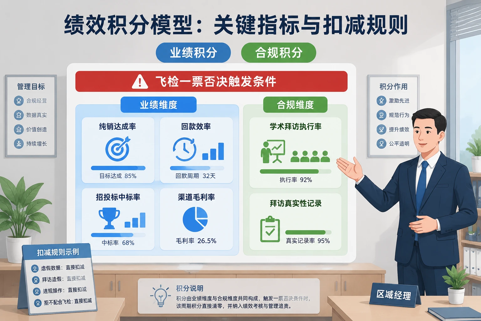 医疗器械区域销售经理绩效包干：纯销、回款与合规积分联动（2026年版）