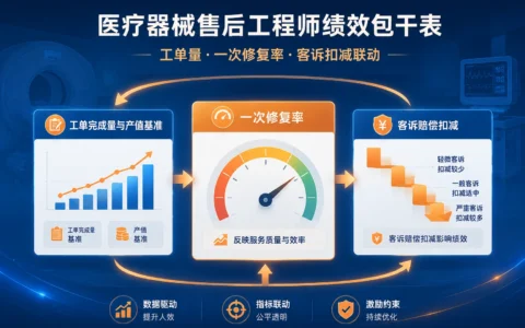 2026年医疗器械售后工程师绩效包干表模板：工单产值、一次修复率与客诉扣减联动指南