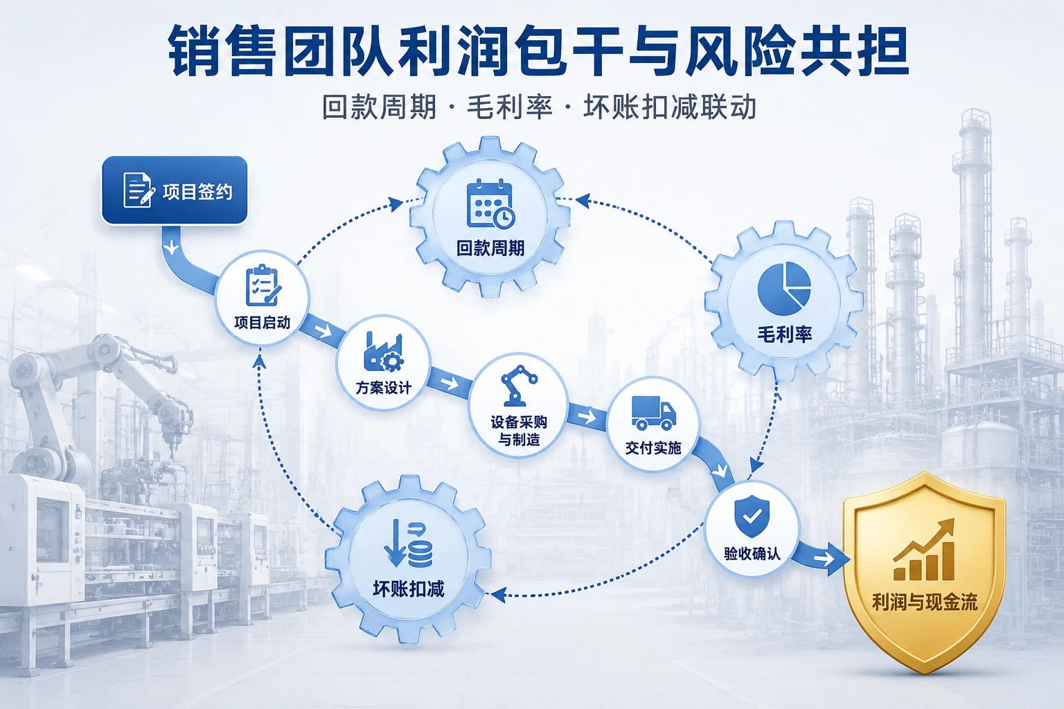 销售团队利润包干与风险共担：回款周期、毛利率、坏账扣减联动（2026年版）