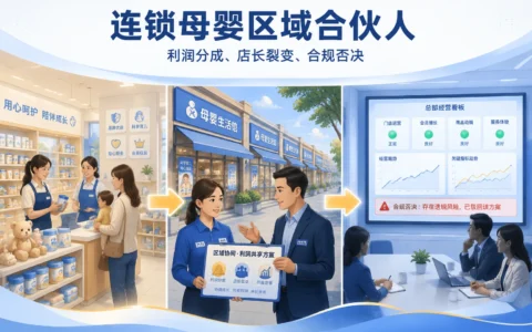 连锁母婴区域合伙人机制迭代：利润分成、店长裂变与合规否决实操框架