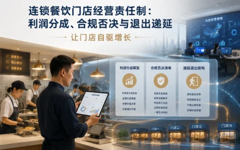 连锁餐饮门店合伙人经营责任制落地框架：利润分成、合规否决与递延退出