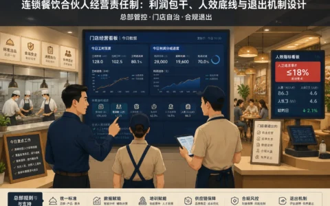 连锁餐饮合伙人经营责任制白皮书：利润包干、排班人效与合规退出设计（2026年版）
