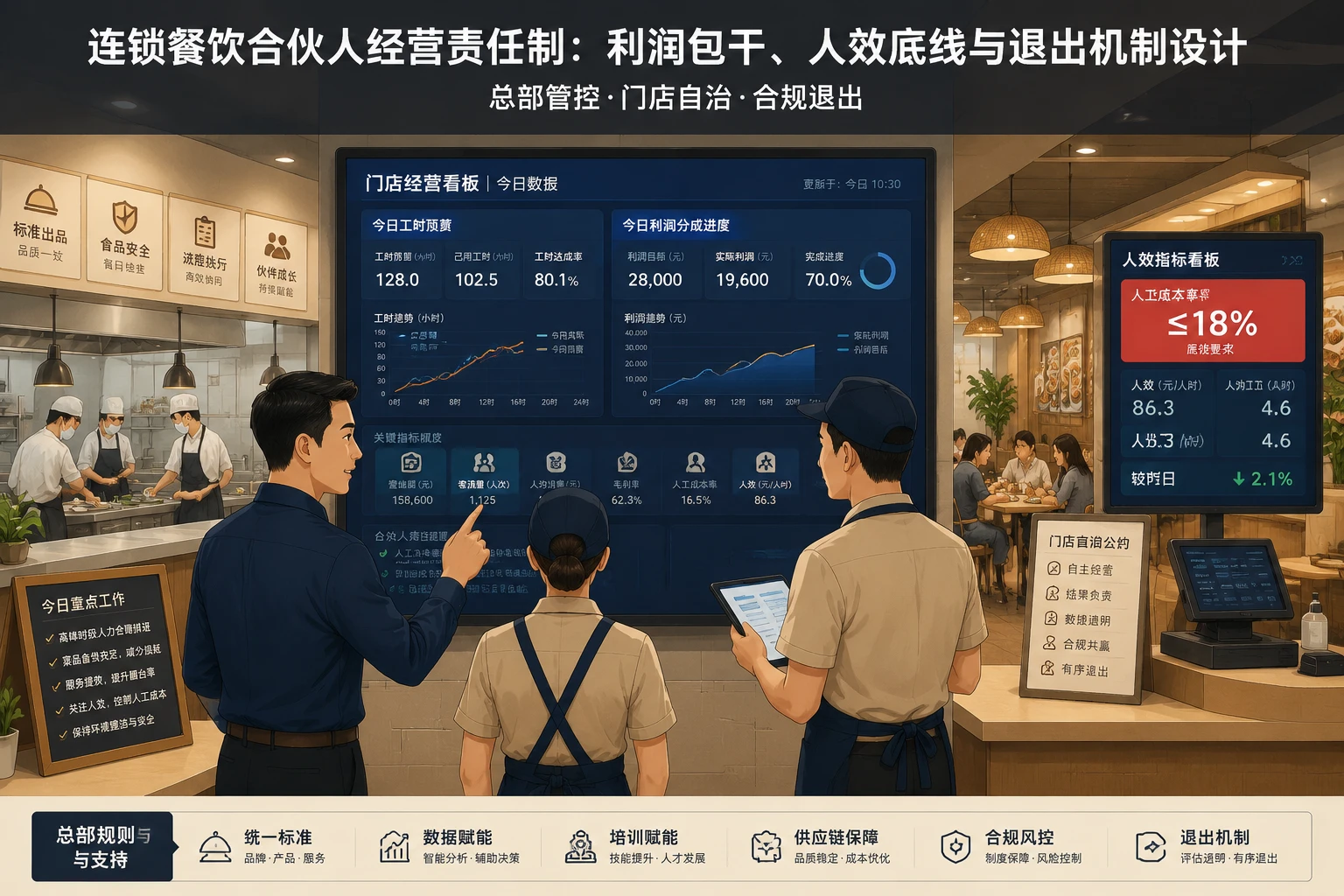 连锁餐饮合伙人经营责任制：利润包干、人效底线与退出机制设计（2026年版）