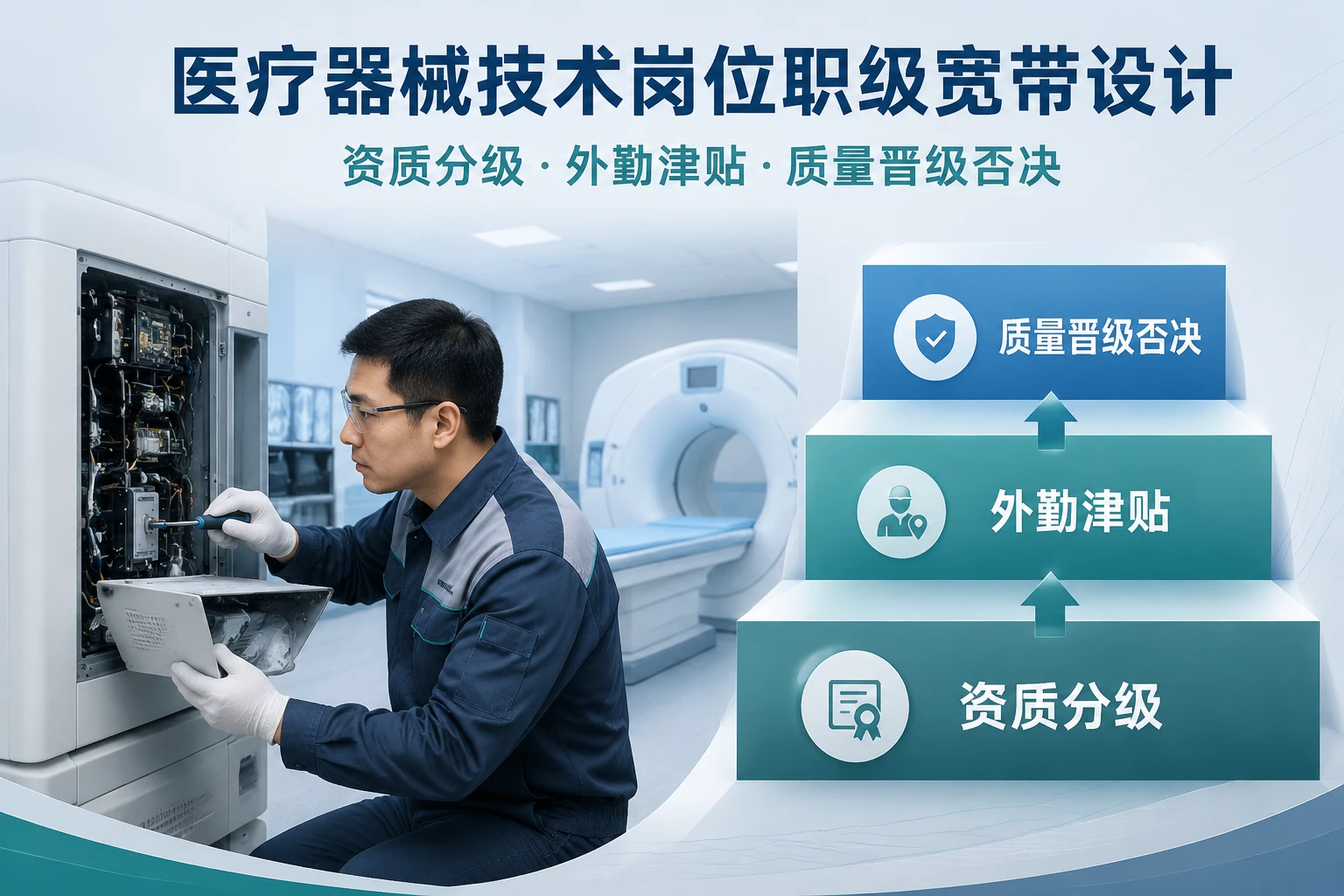 医疗器械技术岗位职级宽带设计：资质分级、外勤津贴与质量晋级否决（2026年版）
