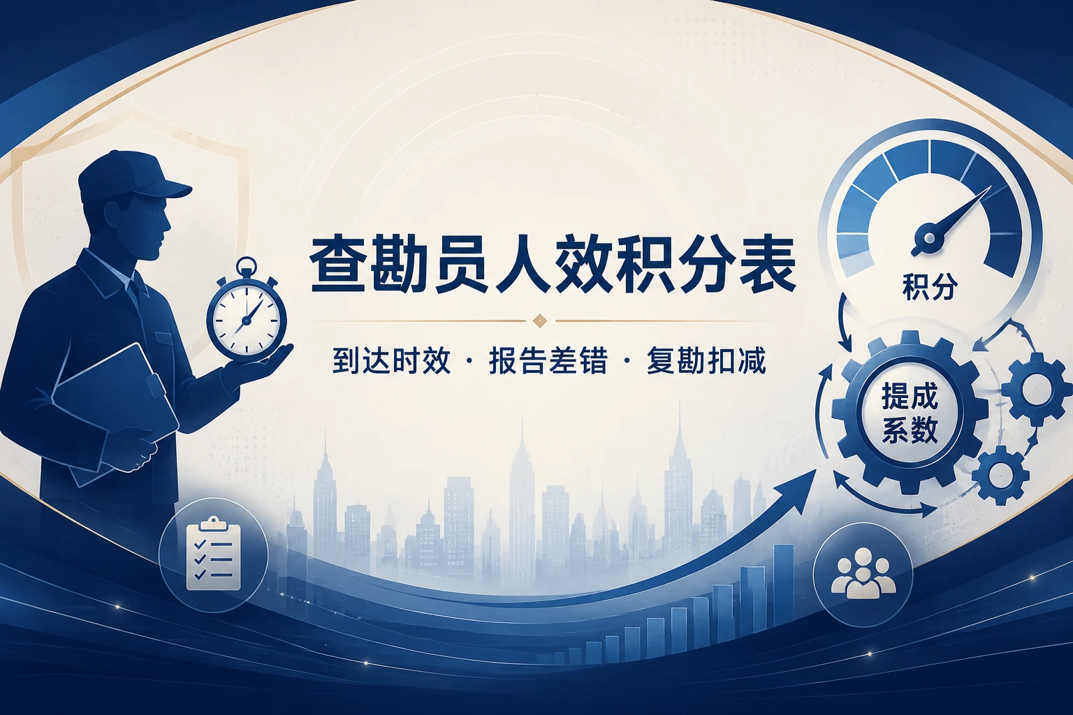 查勘员人效积分表：到达时效、报告差错与复勘扣减（2026年版）