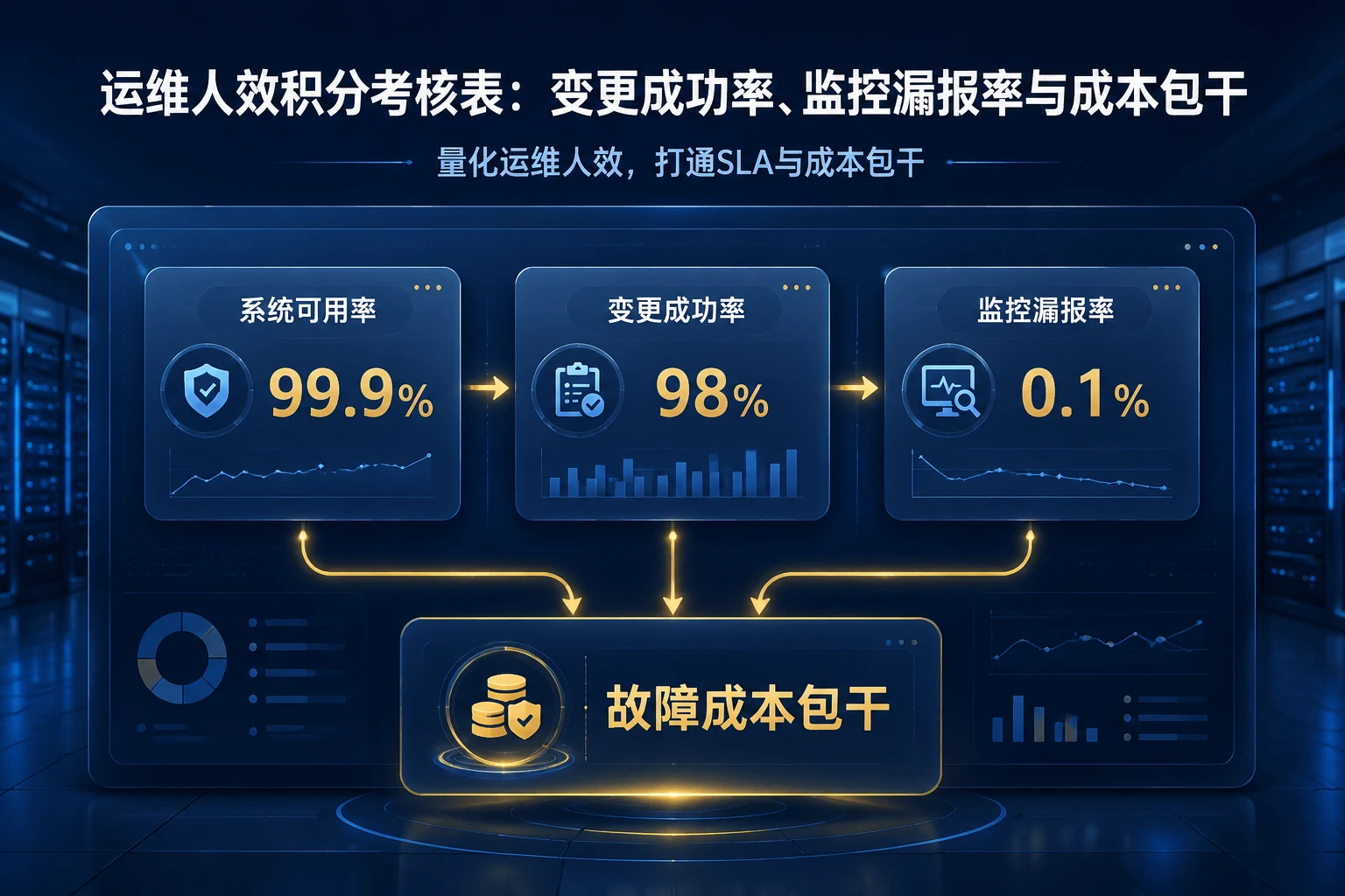 2026年金融科技运维人效积分考核表：变更成功率、监控漏报率与成本包干
