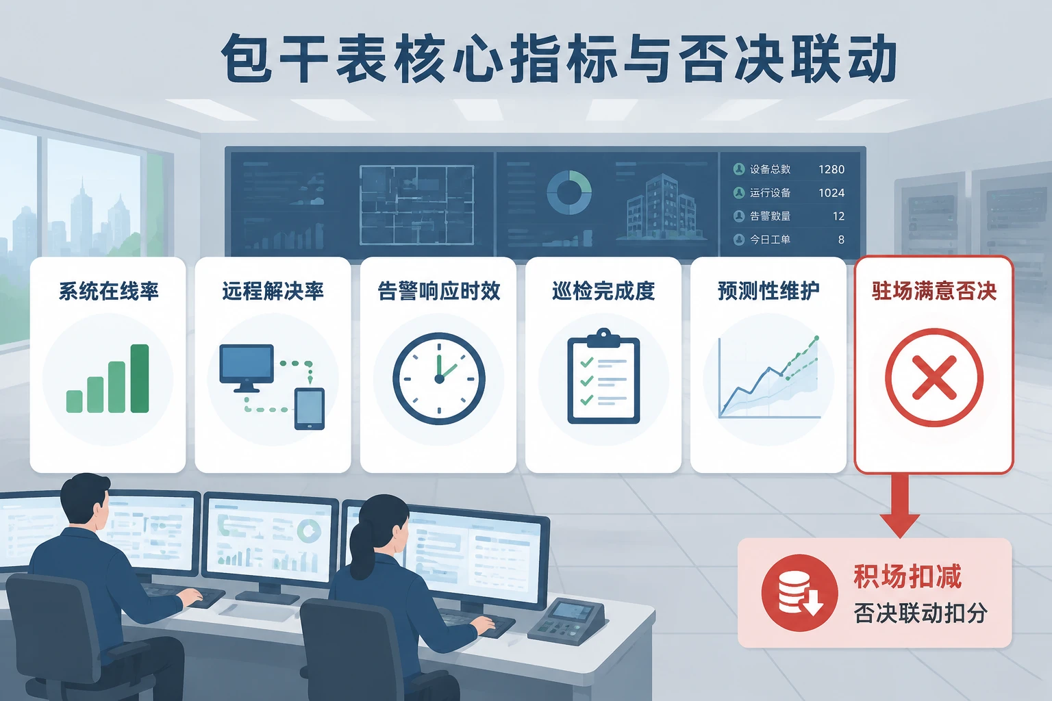 楼宇BA运维人效包干表：在线率、远程解决率与驻场否决（2026年版）
