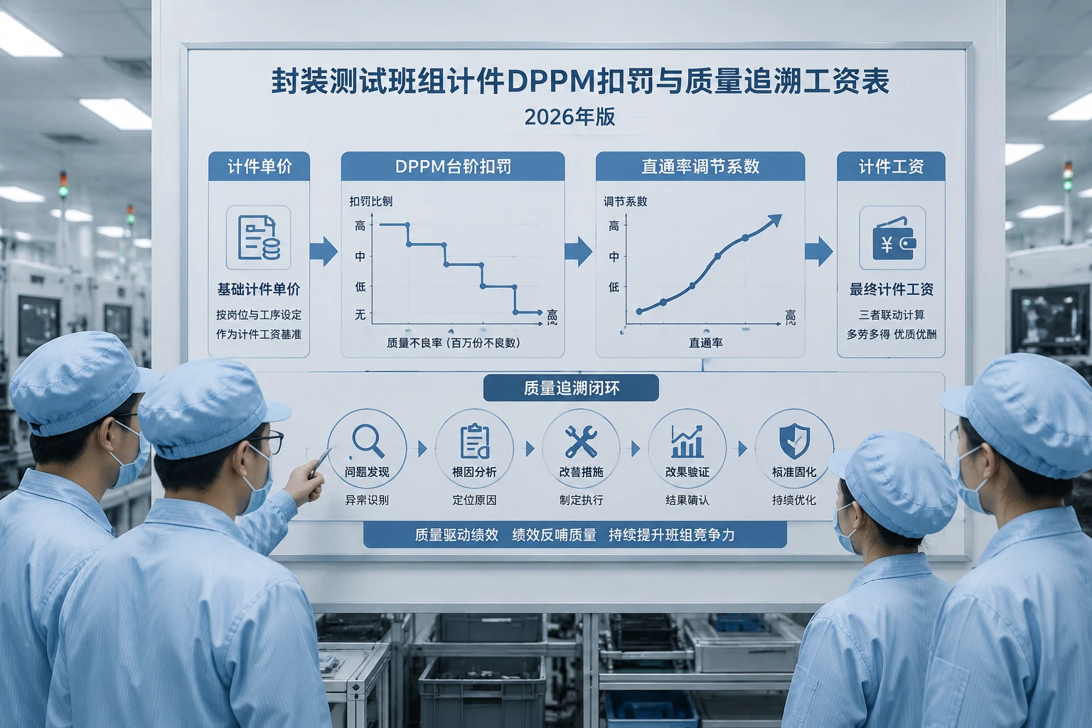 封装测试班组计件DPPM扣罚与质量追溯工资表（2026年版）