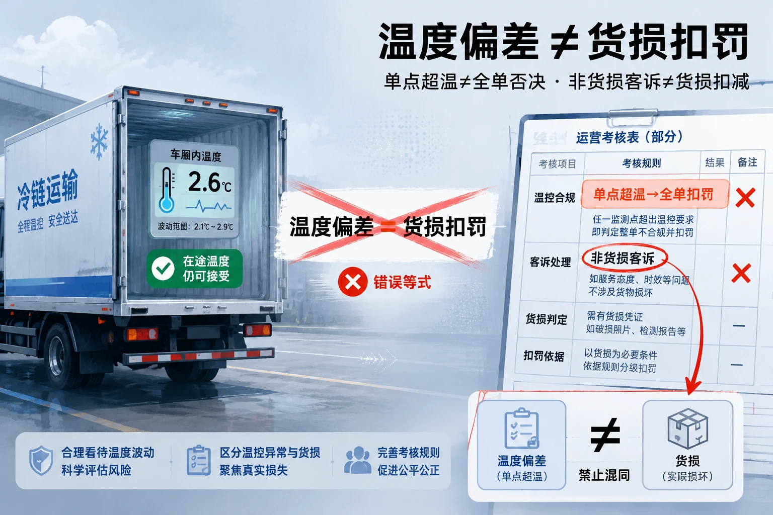 IVD冷链司机在途温控包干表：温度偏差、准时签收与客诉否决