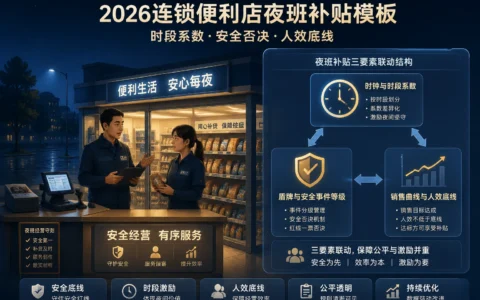 2026年便利店夜班排班安防防损与人效底线计算规则