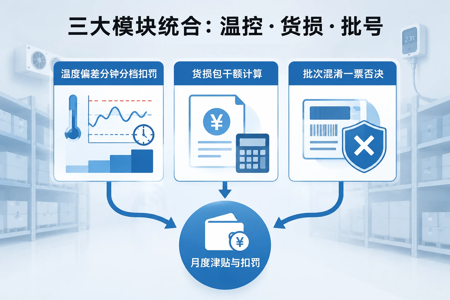 医药仓库验收养护员温控损耗包干表：批次混淆一票否决与温度偏差扣罚