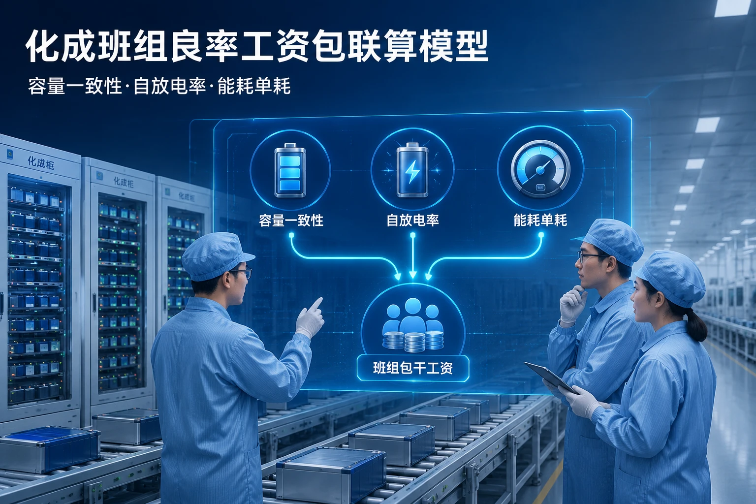 化成班组良率工资包核算表：容量一致性、自放电率与能耗单耗联算（2026年版）