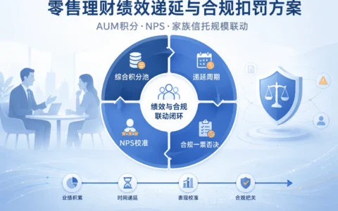 城商行零售理财绩效递延与合规扣罚方案：AUM积分、NPS及家族信托联动（2026年版）