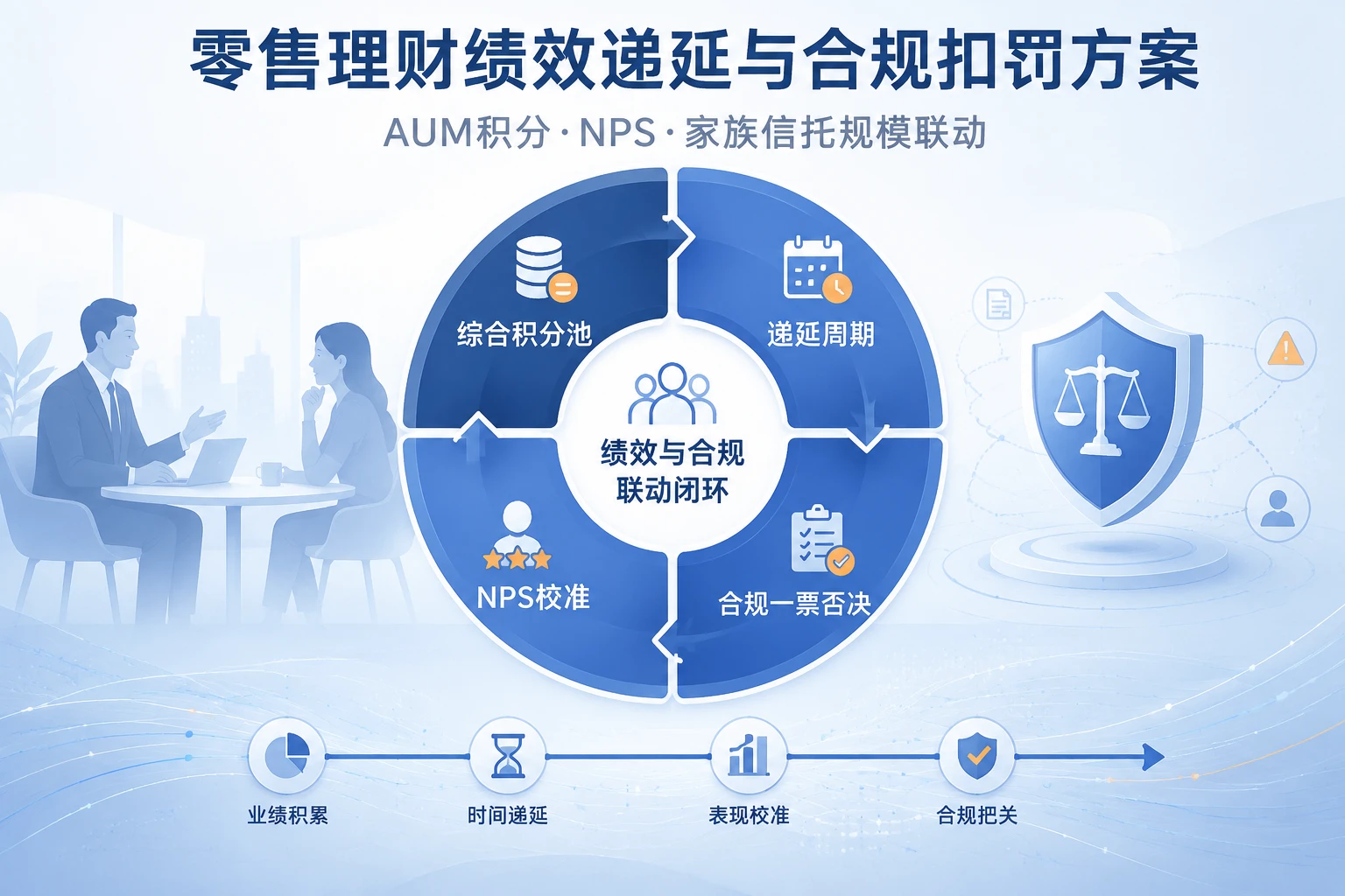 零售理财绩效递延与合规扣罚方案：AUM积分、NPS及家族信托规模联动（2026年版）