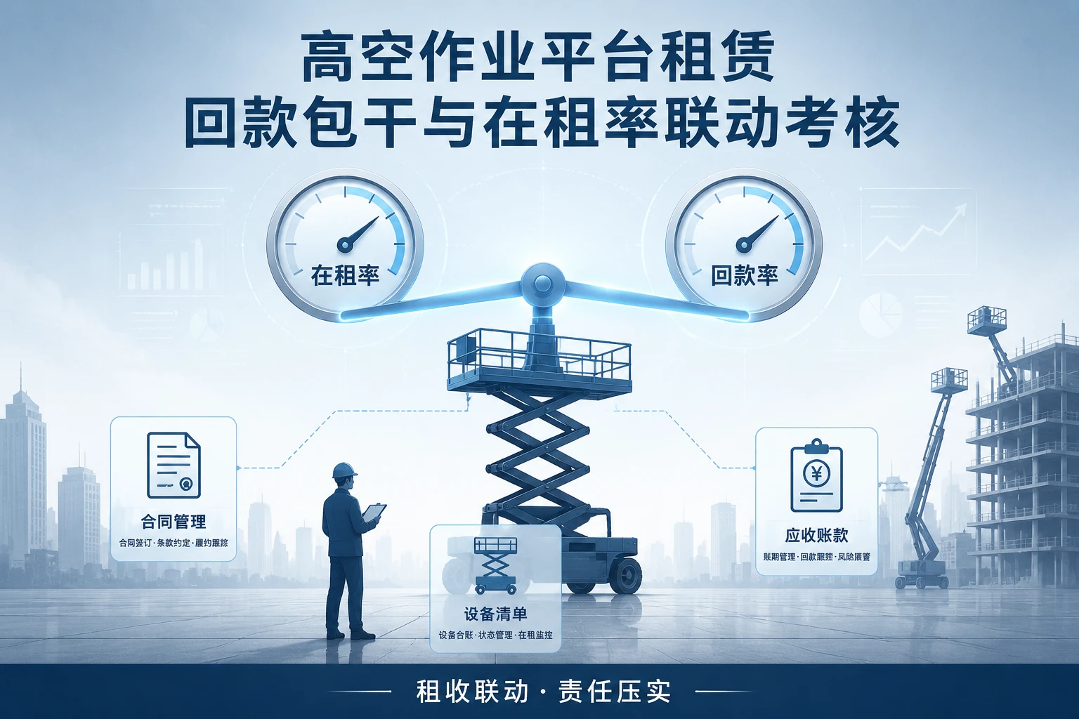 高空作业平台租赁业务员回款包干与在租率考核表（2026年版）