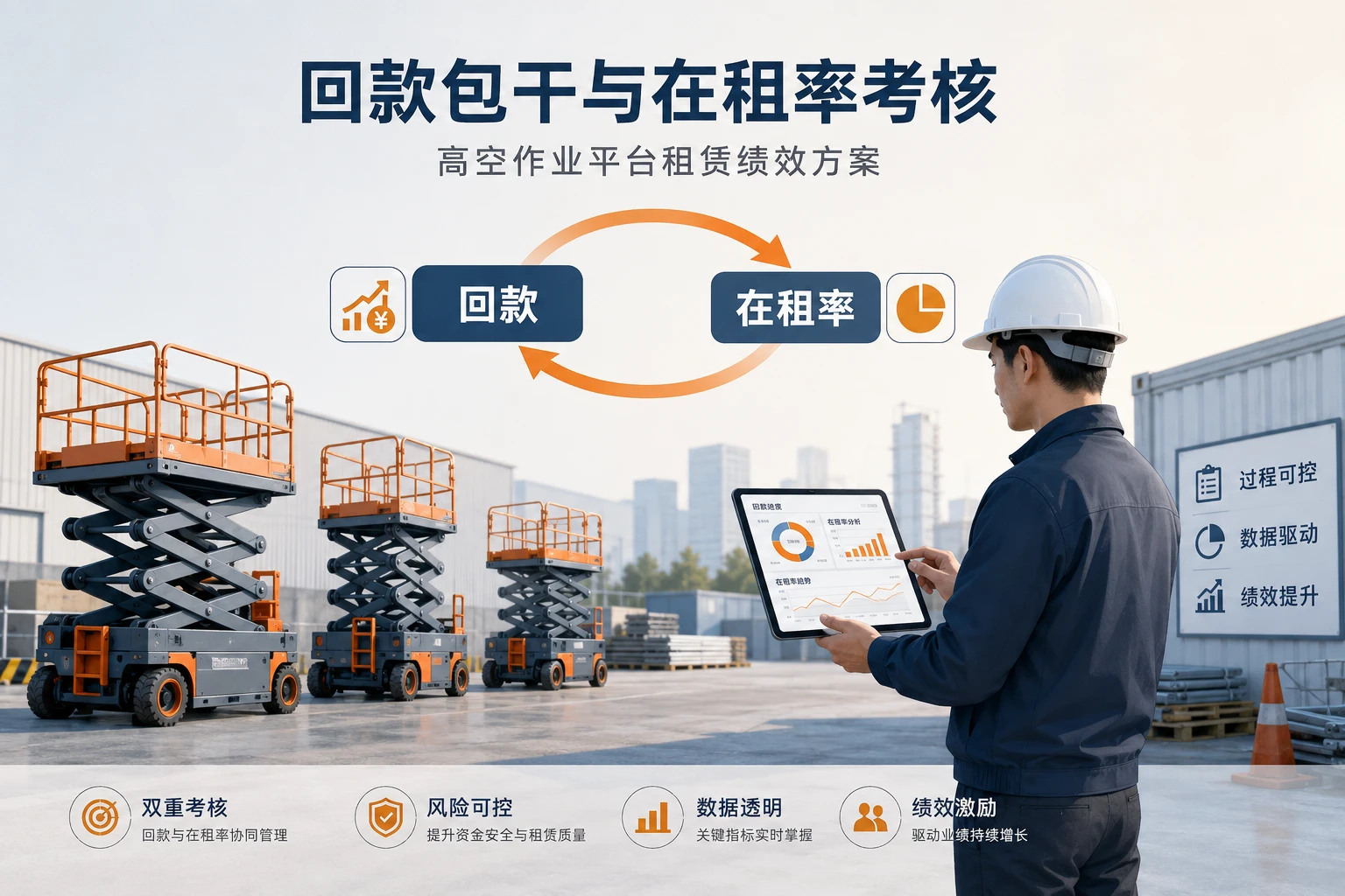 高空作业平台租赁业务员回款包干与在租率考核表（2026年版）